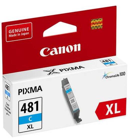 Картридж струменевий Canon CLI-481 XL PIXMA TS6140/8140/9140/TR7540/8540/TS6240/9540/8240/704/8340/6340 Cyan