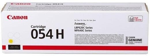 Картридж Canon 054H MF641/643/645, LBP-621/623 Yellow (2300 стр)
