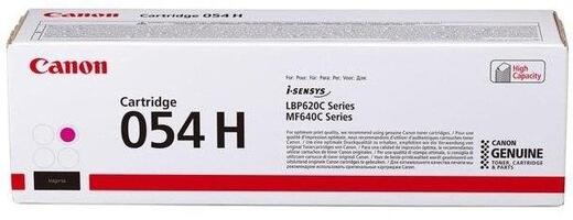 Картридж Canon 054H MF641/643/645, LBP-621/623 Magenta (2300 арк)