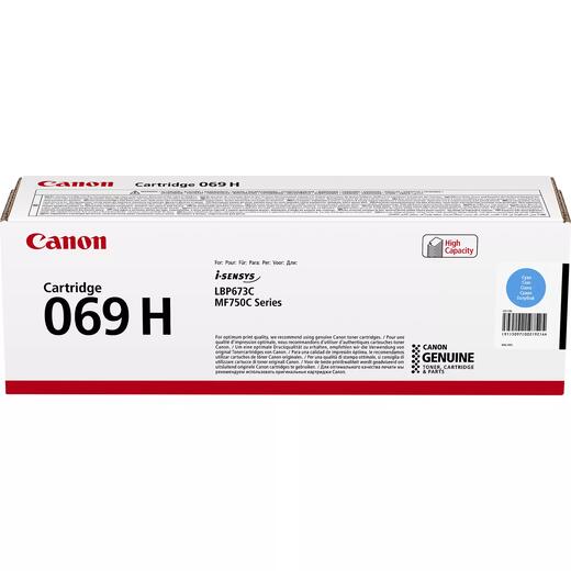 Картридж Canon 069H MF752Cdw/MF754Cdw/LBP673Cdw Cyan (5500 стр.)