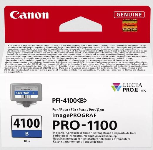 Картридж Canon PFI-4100 imagePROGRAF PRO-1100 Blue